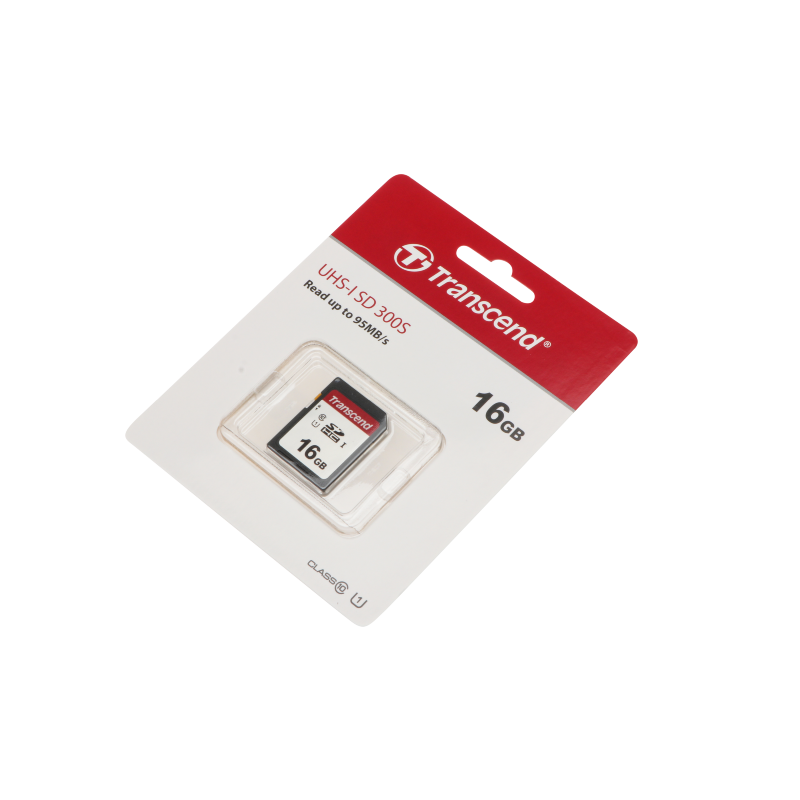 adjektiv brochure Læring SD-kort 16 GB 300S SD UHS-I U3 (V30) R95/W45 Transcend Silver
